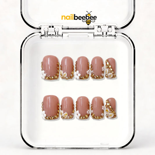 NB-D9 Handmade Short Square Acrylic for Date Night,Travel