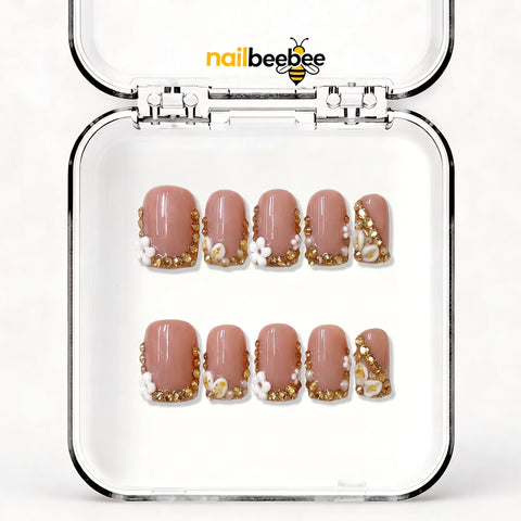 NB-D9 Handmade Short Square Acrylic for Date Night,Travel