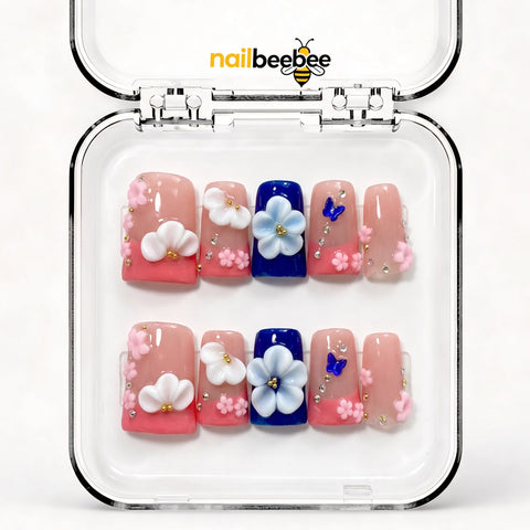 NB-Y3 Handmade Duck nails Acrylic for Date Night,Travel