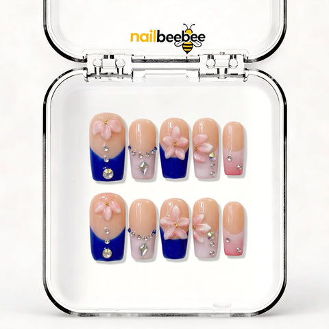 NB-Z34 Handmade Short Square Acrylic for Date Night,Travel
