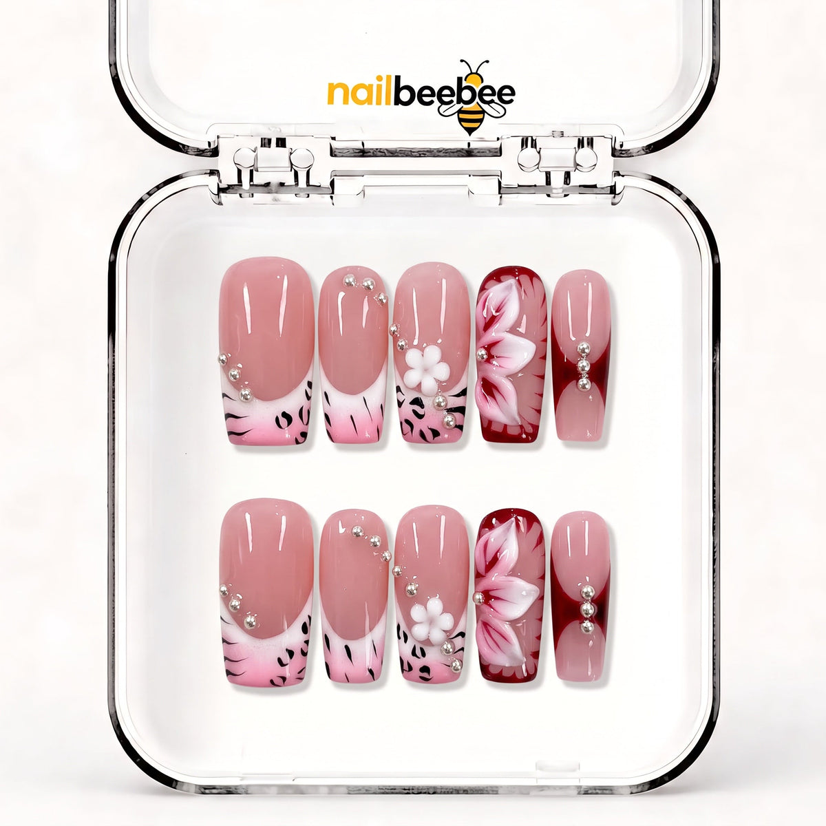 NB-Z67 Handmade Short Square Acrylic for Date Night,Travel