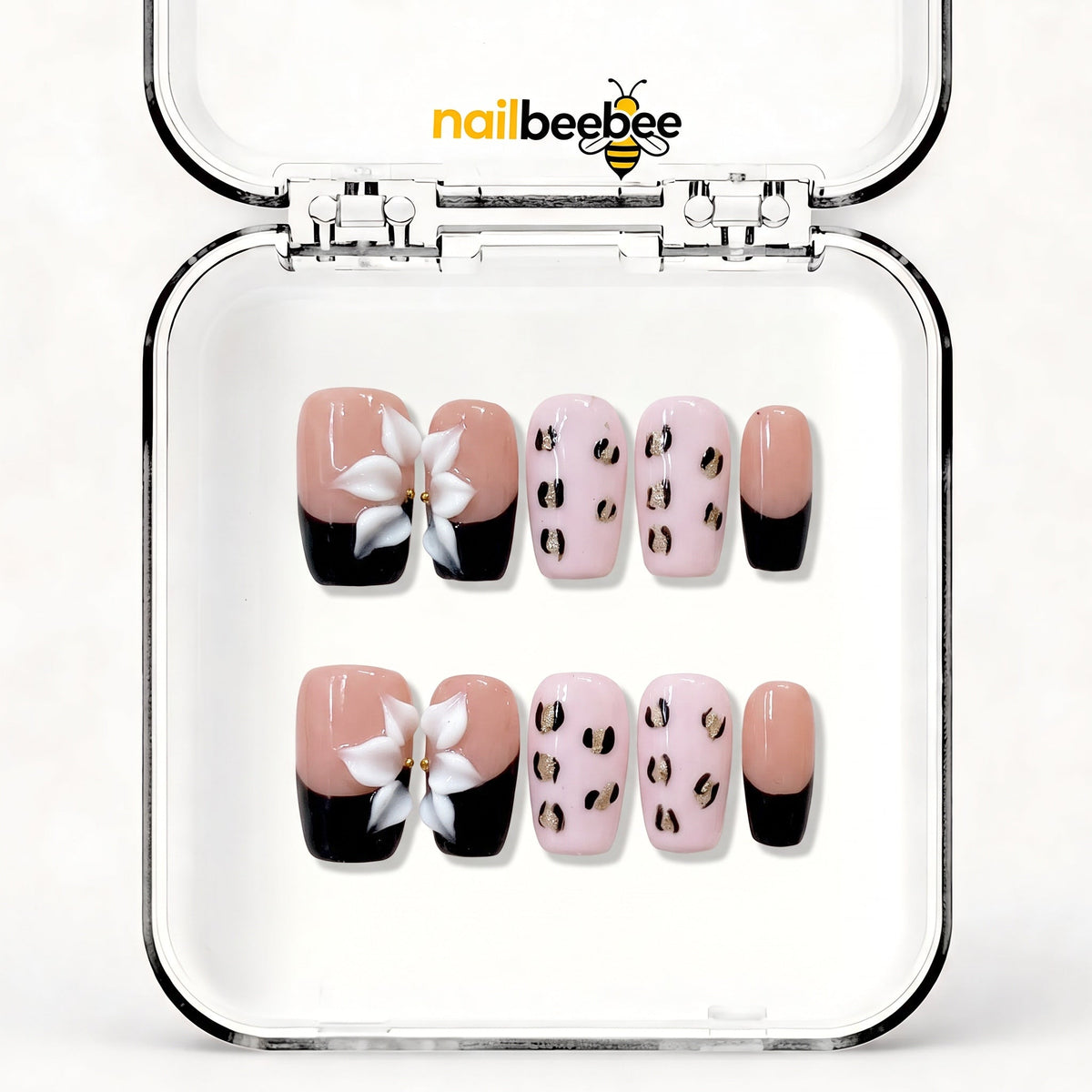 NB-Z55 Handmade Short Square Acrylic for Date Night,Travel