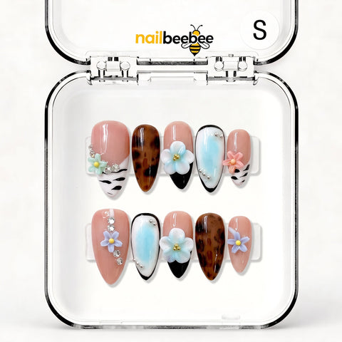 NB-X30 Handmade Short Almond Acrylic for Date Night,Travel