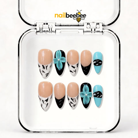 NB-X27 Handmade Short Almond Acrylic for Date Night,Travel