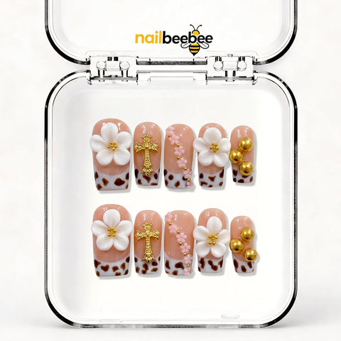 NB-Z6 Handmade Short Square Acrylic for Date Night,Travel