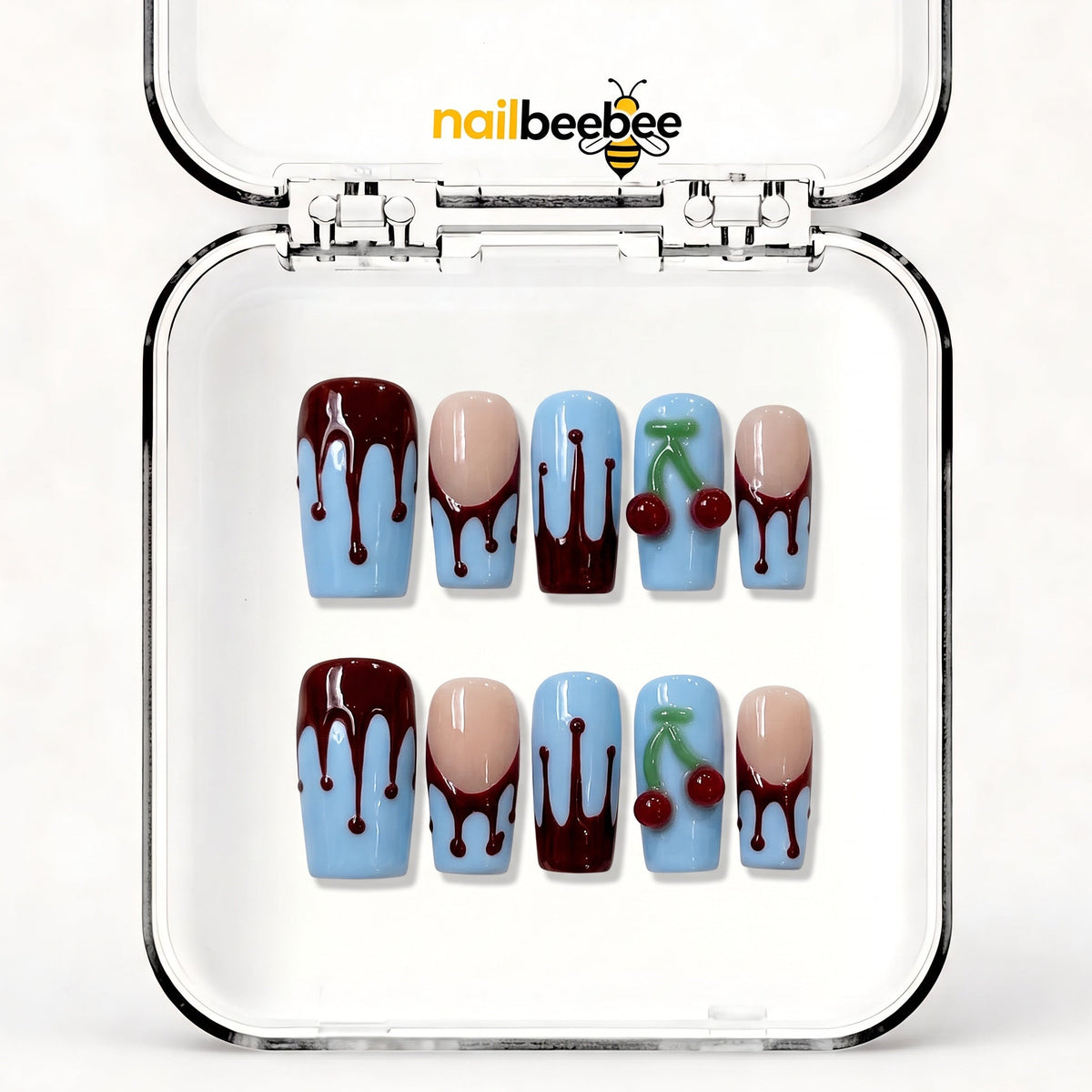 NB-Z47 Handmade Short Square Acrylic for Date Night,Travel