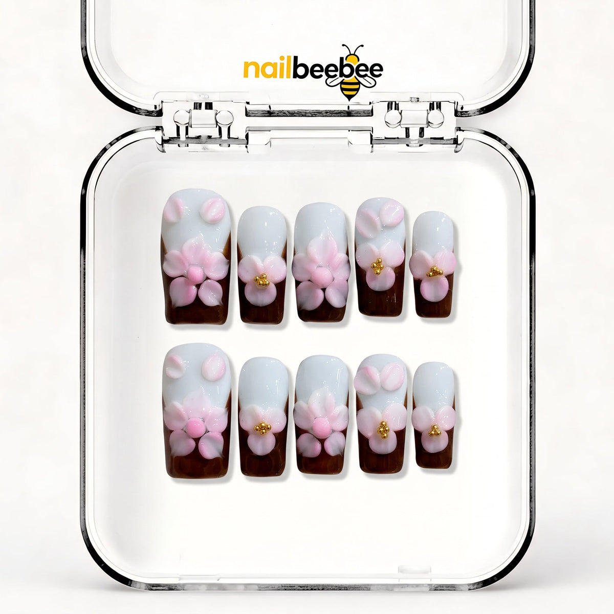 NB-Z46 Handmade Short Square Acrylic for Date Night,Travel
