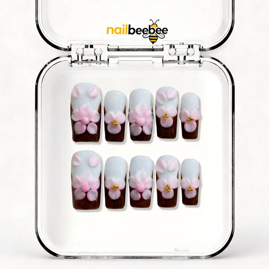 NB-Z46 Handmade Short Square Acrylic for Date Night,Travel