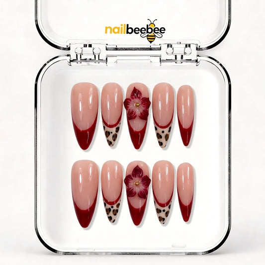 NB-S41 Handmade Medium Stiletto Acrylic for Date Night,Travel