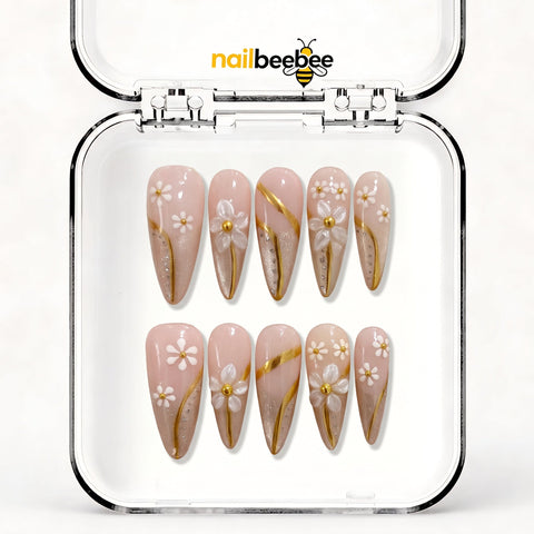 NB-S15 Handmade Medium Stiletto Acrylic for Date Night,Travel