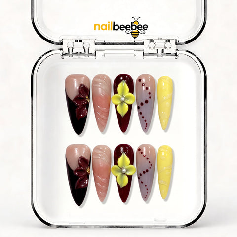 NB-S32 Handmade Medium Stiletto Acrylic for Date Night,Travel