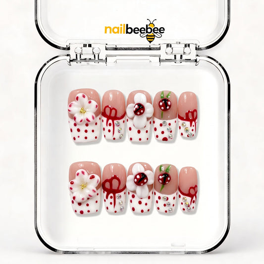 NB-D13 Handmade Short Square Acrylic for Date Night,Travel