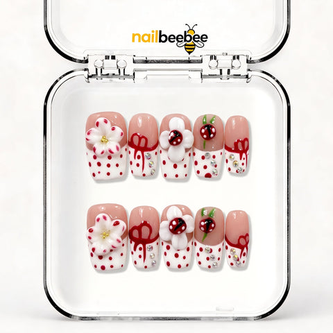 NB-D13 Handmade Short Square Acrylic for Date Night,Travel