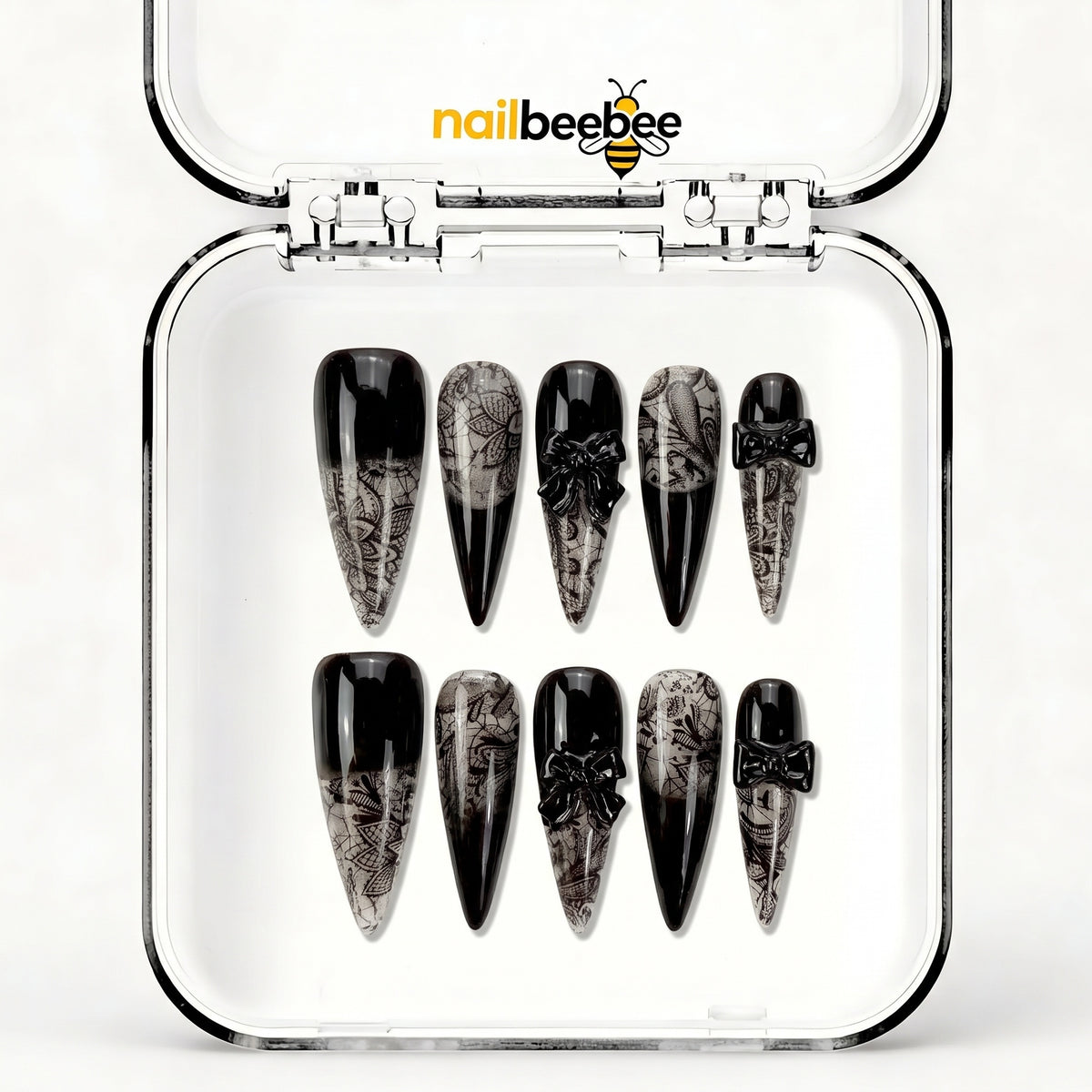 NB-S292 Handmade Medium Stiletto Acrylic for Date Night,Travel