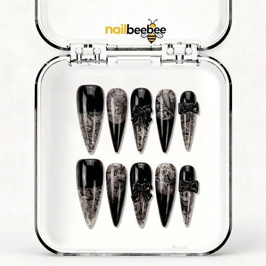 NB-S292 Handmade Medium Stiletto Acrylic for Date Night,Travel