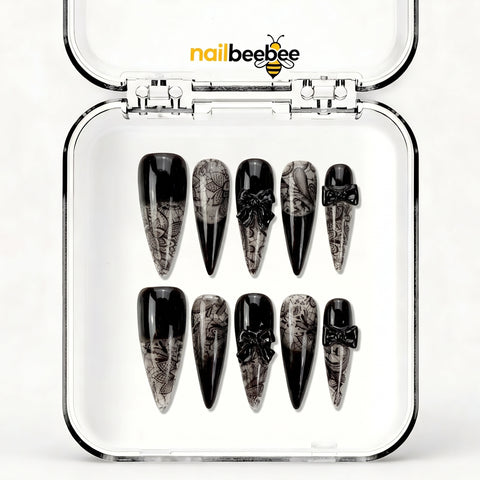 NB-S292 Handmade Medium Stiletto Acrylic for Date Night,Travel