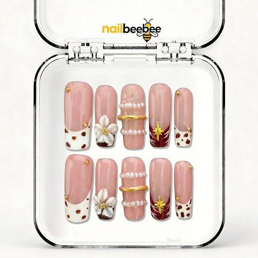NB-Z271 Handmade Short Square Acrylic for Date Night,Travel
