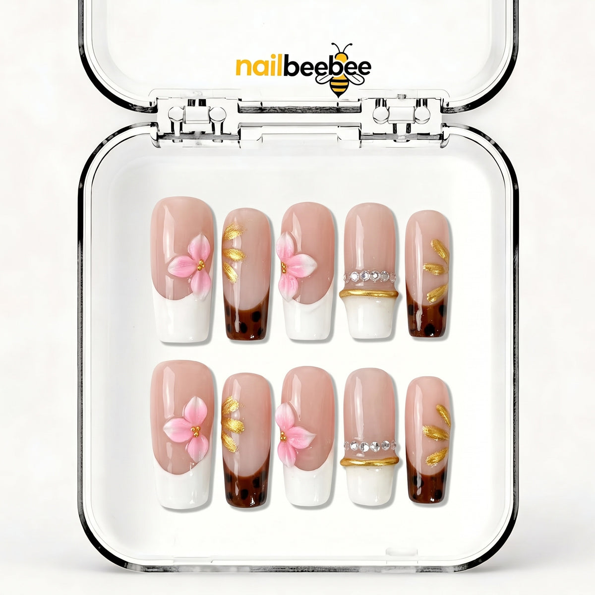 NB-Z272 Handmade Short Square Acrylic for Date Night,Travel