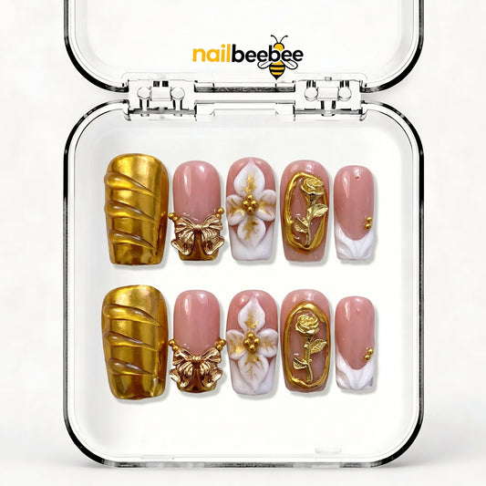 NB-D146 Handmade Short Square Acrylic for Date Night,Travel