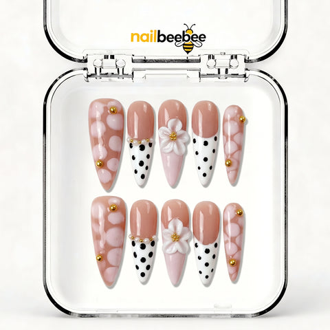 NB-S213 Handmade Medium Stiletto Acrylic for Date Night,Travel