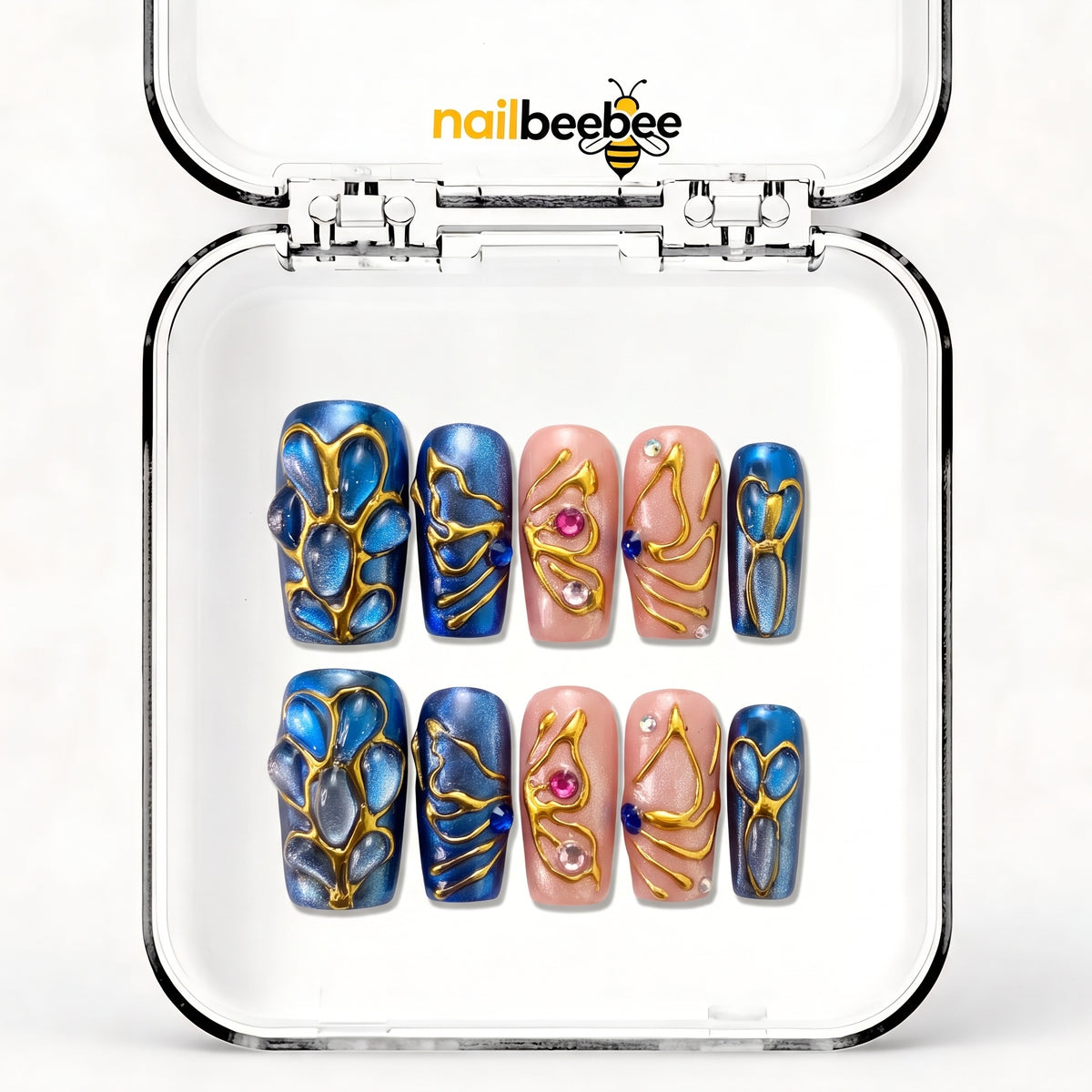 NB-D202 Handmade Short Square Acrylic for Date Night,Travel