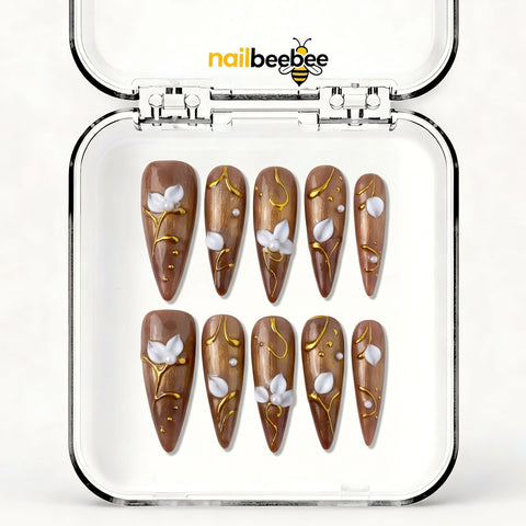 NB-S247 Handmade Medium Stiletto Acrylic for Date Night,Travel