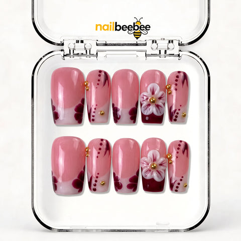 NB-Z194 Handmade Short Square Acrylic for Date Night,Travel