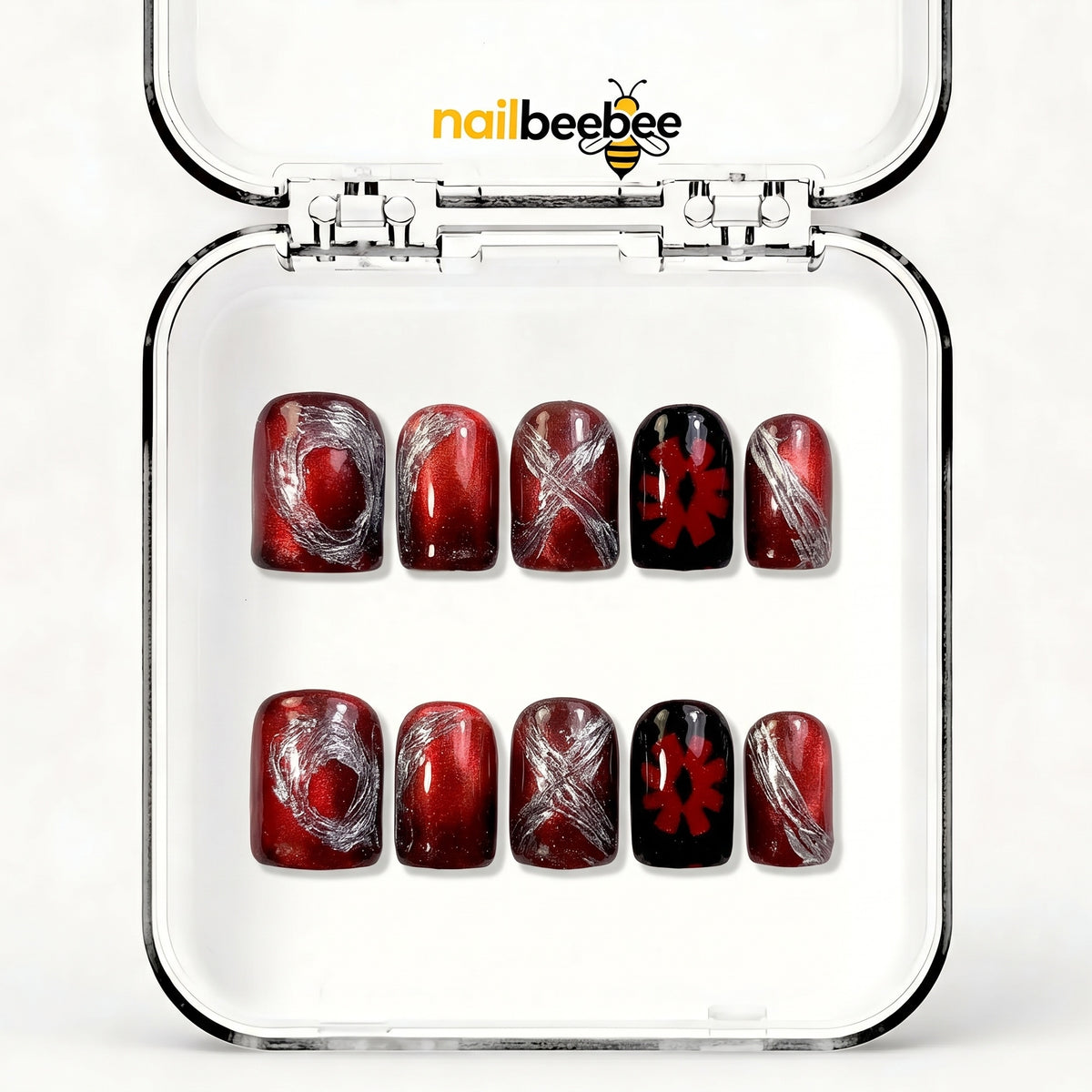 NB-D147 Handmade Short Square Acrylic for Date Night,Travel