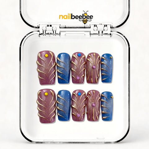 NB-D160 Handmade Short Square Acrylic for Date Night,Travel