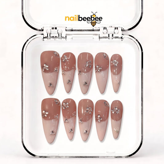 NB-S81 Handmade Medium Stiletto Acrylic for Date Night,Travel