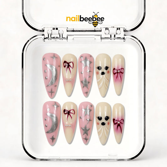 NB-S97 Handmade Medium Stiletto Acrylic for Date Night,Travel