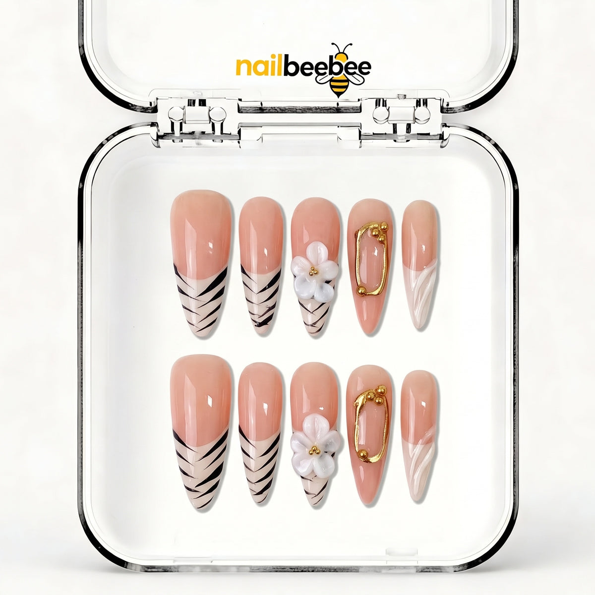 NB-S232 Handmade Medium Stiletto Acrylic for Date Night,Travel