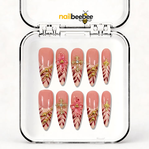 NB-S134 Handmade Medium Stiletto Acrylic for Date Night,Travel