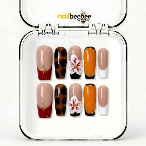NB-Z220 Handmade Short Square Acrylic for Date Night,Travel