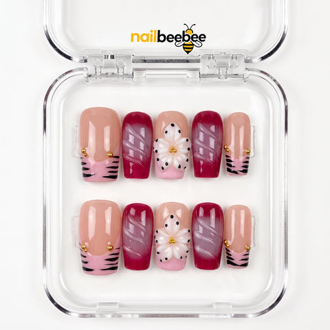 NB-D53 Handmade Short Square Acrylic for Date Night,Travel