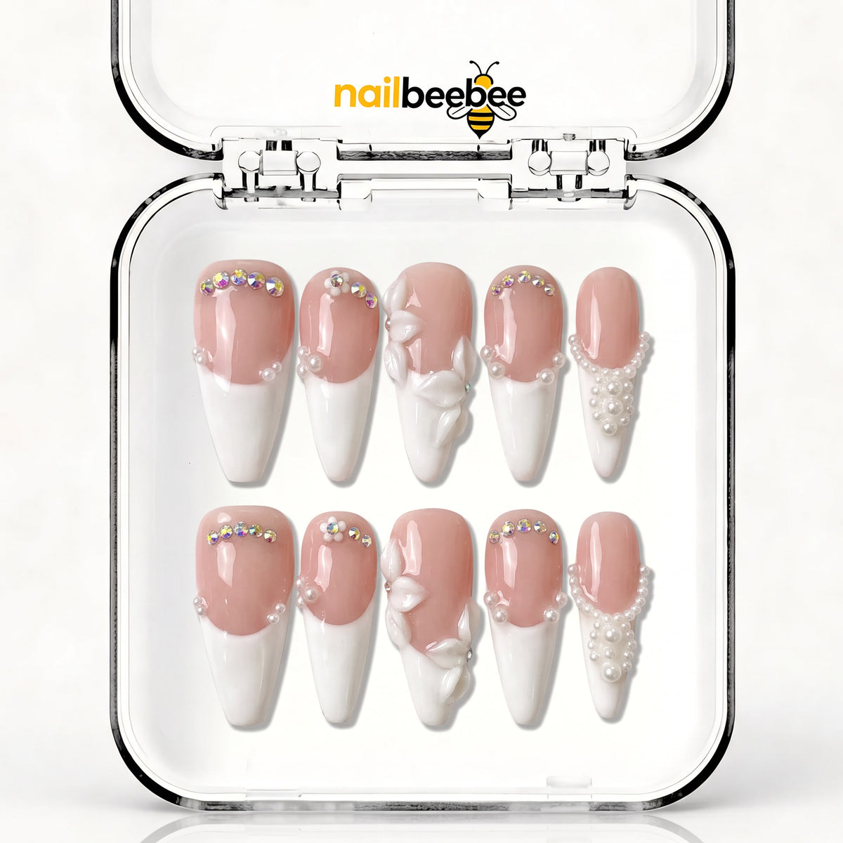 NB-S190 Handmade Medium Stiletto Acrylic for Date Night,Travel
