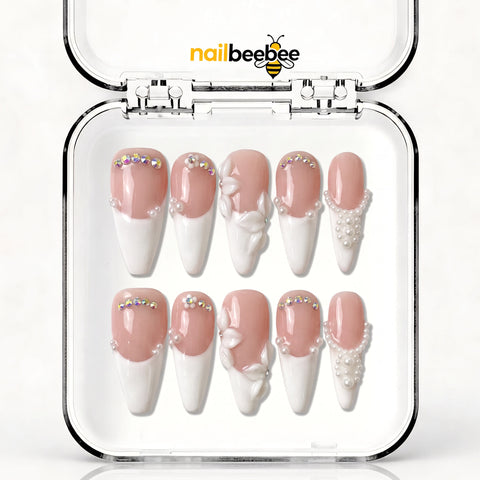 NB-S190 Handmade Medium Stiletto Acrylic for Date Night,Travel