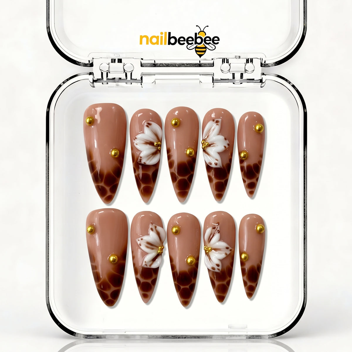 NB-S210 Handmade Medium Stiletto Acrylic for Date Night,Travel