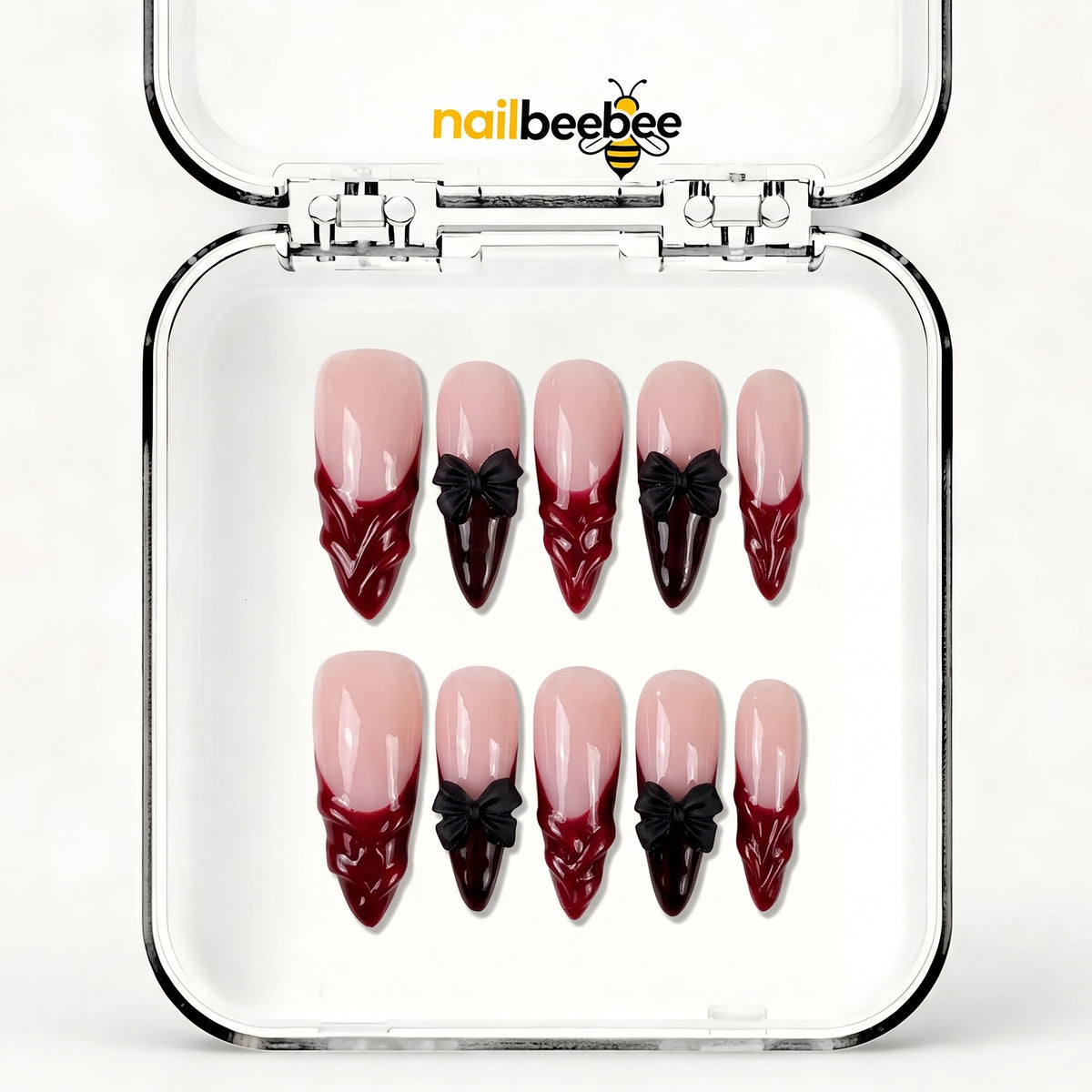 NB-S219 Handmade Medium Stiletto Acrylic for Date Night,Travel