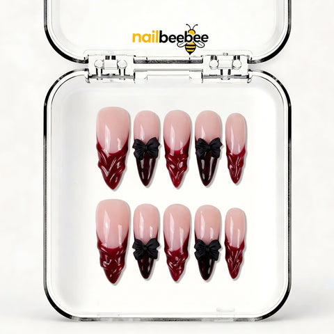 NB-S219 Handmade Medium Stiletto Acrylic for Date Night,Travel