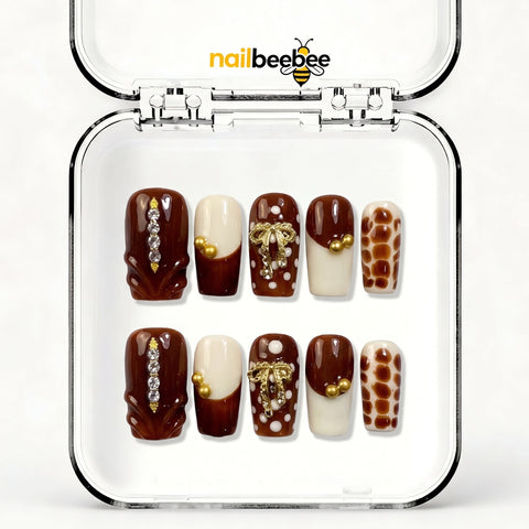 NB-D185 Handmade Short Square Acrylic for Date Night,Travel
