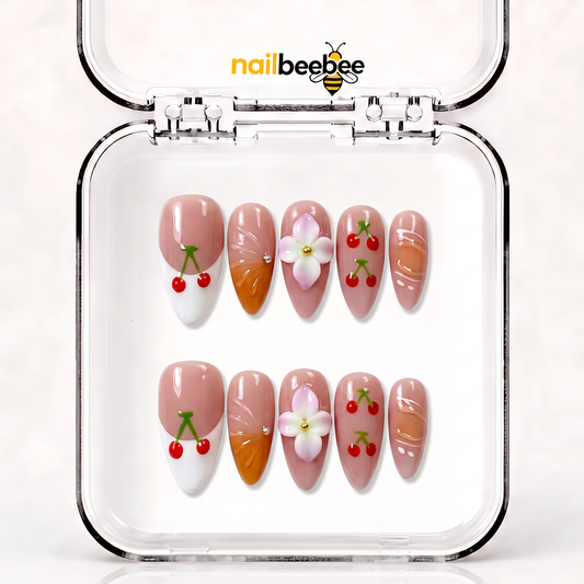 NB-X85 Handmade Short Almond Acrylic for Date Night,Travel
