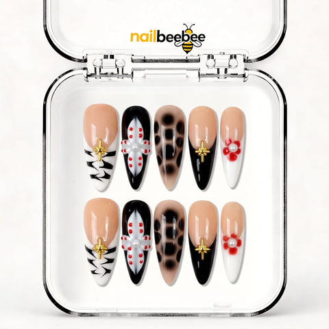 NB-S101 Handmade Medium Stiletto Acrylic for Date Night,Travel