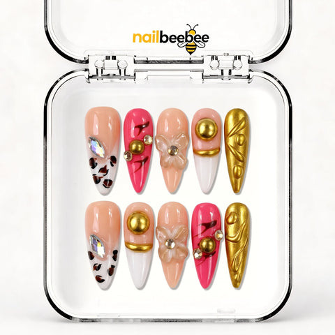 NB-S102 Handmade Medium Stiletto Acrylic for Date Night,Travel