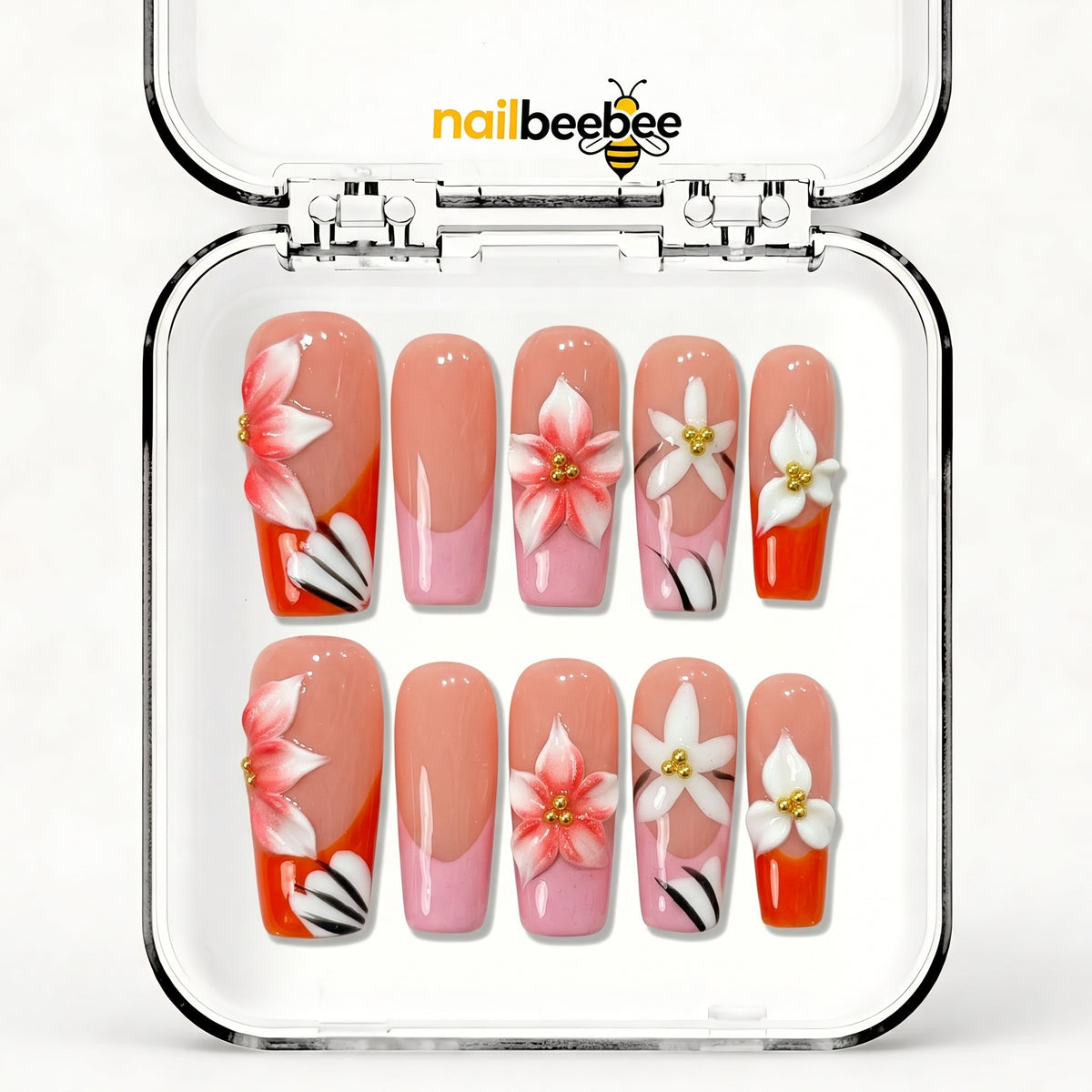 NB-Z136 Handmade Short Square Acrylic for Date Night,Travel