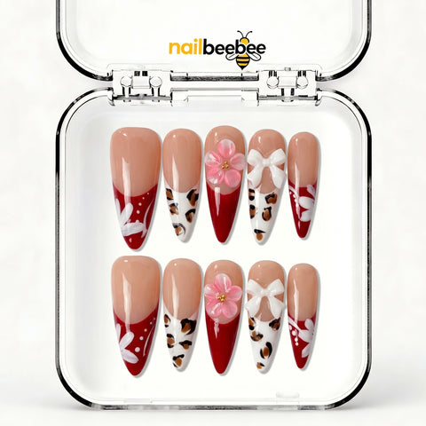 NB-S273 Handmade Medium Stiletto Acrylic for Date Night,Travel