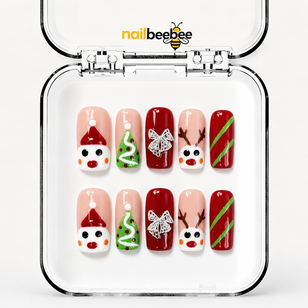 NB-D75 Handmade Short Square Acrylic for Date Night,Travel