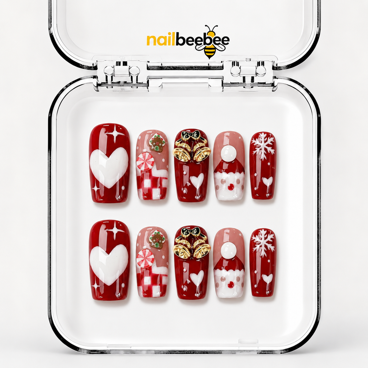 NB-D77 Handmade Short Square Acrylic for Date Night,Travel