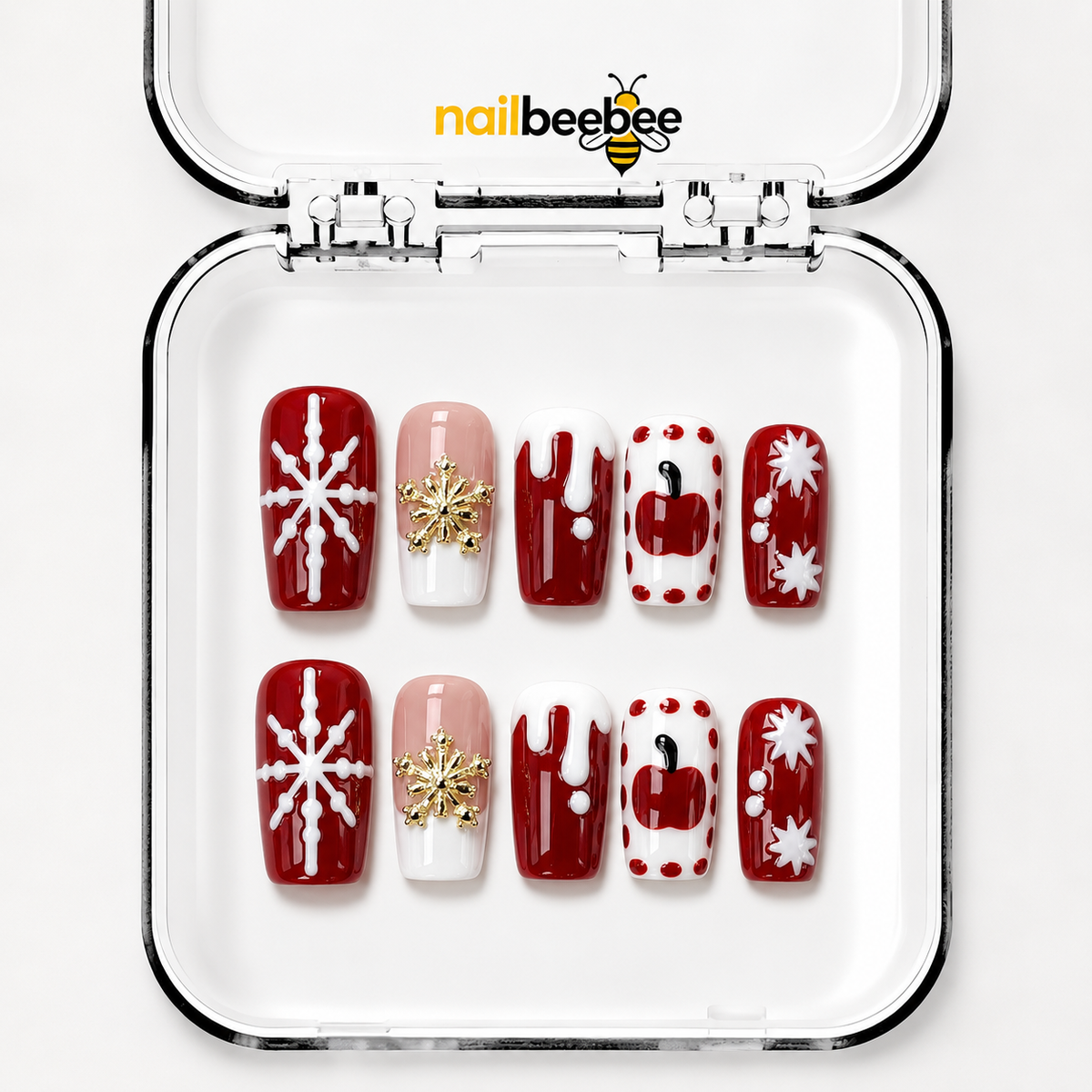 NB-D78 Handmade Short Square Acrylic for Date Night,Travel