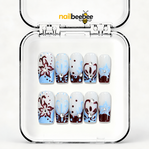 NB-D161 Handmade Short Square Acrylic for Date Night,Travel